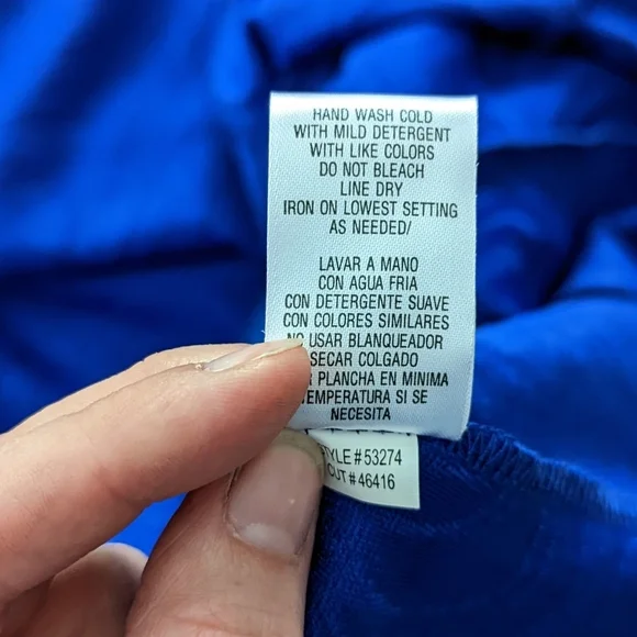 Studio One New York Blue Fit and Flare Dress Size 10 - Picture 6 of 9